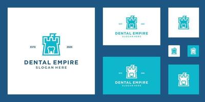 Inspiration für das Logodesign von Dental Empire vektor