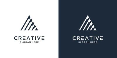 första brev en logotyp design inspiration vektor