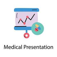 trendig medicinsk presentation vektor