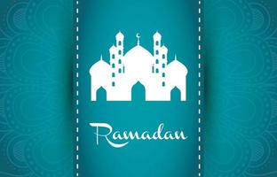 Ramadan Feier Banner mit Moschee