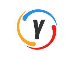 buchstabe y-technologie-logo-design vektor