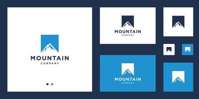 berglandschaft logo design vektor