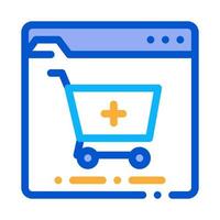 online pillen shop symbol vektor umriss illustration