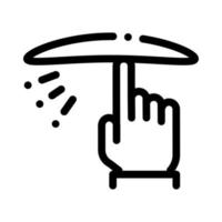 Twist Teig Hand Symbol Vektor Umriss Illustration