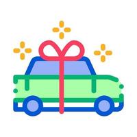 Auto vorhanden Geschenk Symbol Vektor Umriss Illustration