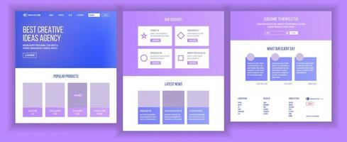 Website-Design-Vorlagenvektor. geschäftliche Landung. Website. es-Technologie. Optimierungsfortschritt. Werbeanalyse. Menschen Umwelt. Illustration vektor