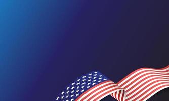 nahaufnahme der amerikanischen usa-flagge, sternenbanner, vereinigte staaten von amerika vektor