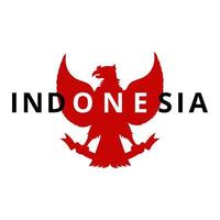 indonesien maskot symbol. arv indonesiska kultur nationell logotyp vektor design