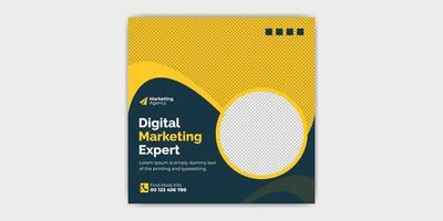 Business-Marketing-Werbung Social-Media-Post-Design vektor