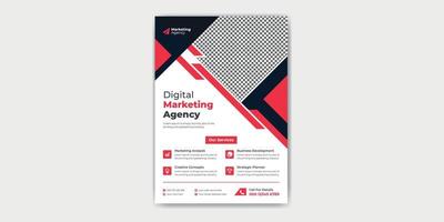 Flyer für Agenturen für digitales Marketing vektor