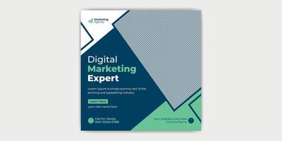 Corporate Business Digital Marketing Social Media Beitragsvorlage vektor