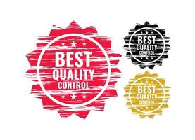 vektor grafisk element garanti av bäst kvalitet kontrollera för rated produkt