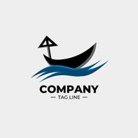 segling båt logotyp mall segling båt vektor