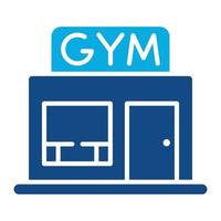 Gym Glyphe zweifarbiges Symbol vektor