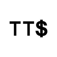 trinidad och tobago valuta symbol, trinidad och tobago dollar ikon, ttd tecken. vektor illustration