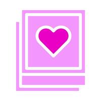 bild valentine symbol solide rosa stil illustration vektor und logo symbol perfekt.