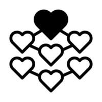 dekoration dualtone schwarz valentine illustration vektor symbol perfekt.