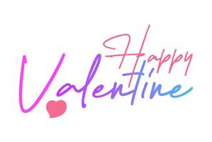 valentinstag typografie handgeschriebene kalligrafie textvorlage 18 vektor