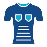 T-Shirt-Glyphe zweifarbiges Symbol vektor