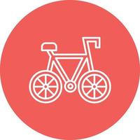 Fahrradlinie Kreis Hintergrundsymbol vektor