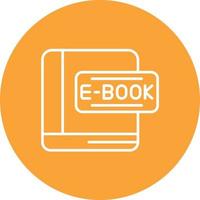 ebook Linie Kreis Hintergrundsymbol vektor