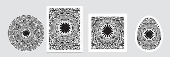 mandala bakgrund. årgång dekorativ element. hand dragen bakgrund. islam, arabiska, indian, ottoman motiv vektor