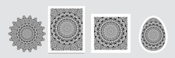 Luxus-Mandala-Hintergrunddesign mit goldenem Farbmuster. dekorative Mandala-Vorlage für Dekoration, Hochzeitskarten, Einladungskarten, Cover, Banner vektor