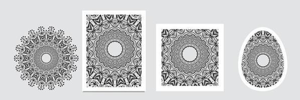 Mandala-Muster-Design für Hintergrund, Schalmuster-Textur zum Drucken auf Stoff, Titelbild, Website, Mandala-Dekoration, Retro, Vintage, Trend, 3D-Illustration, Barock, trendige Tapete vektor