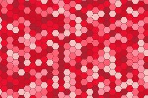 mönster med vaxkaka geometrisk element i röd toner. abstrakt lutning bakgrund vektor