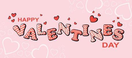 Happy Valentinstag Banner vektor