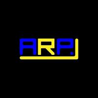 arp letter logo kreatives design mit vektorgrafik, arp einfaches und modernes logo. vektor