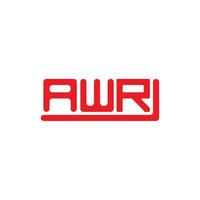 awr letter logo kreatives design mit vektorgrafik, awr einfaches und modernes logo. vektor