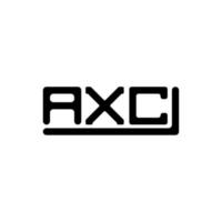 axc Brief Logo kreatives Design mit Vektorgrafik, axc einfaches und modernes Logo. vektor