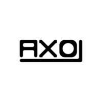 axo brev logotyp kreativ design med vektor grafisk, axo enkel och modern logotyp.
