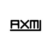 axm Brief Logo kreatives Design mit Vektorgrafik, axm einfaches und modernes Logo. vektor