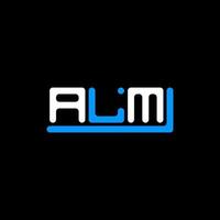 Alm Letter Logo kreatives Design mit Vektorgrafik, Alm einfaches und modernes Logo. vektor