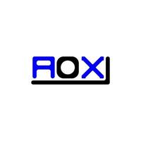 aox letter logo kreatives design mit vektorgrafik, aox einfaches und modernes logo. vektor