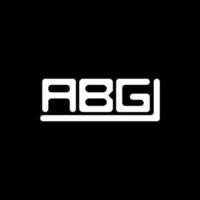 abg Letter Logo kreatives Design mit Vektorgrafik, abg einfaches und modernes Logo. vektor