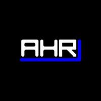 ahr letter logo kreatives design mit vektorgrafik, ahr einfaches und modernes logo. vektor