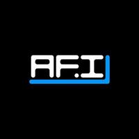 afi brev logotyp kreativ design med vektor grafisk, afi enkel och modern logotyp.