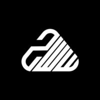 zww Brief Logo kreatives Design mit Vektorgrafik, zww einfaches und modernes Logo. vektor