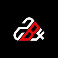 zbx Brief Logo kreatives Design mit Vektorgrafik, zbx einfaches und modernes Logo. vektor