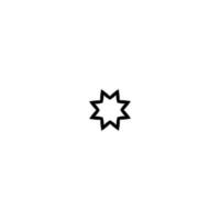 8-uddig stjärna ikon. enkel stil affisch bakgrund symbol. 8-uddig stjärna varumärke logotyp design element. 8-uddig stjärna t-shirt utskrift. vektor för klistermärke.