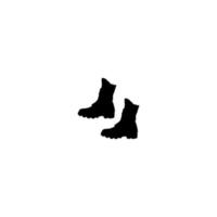 Stiefel-Symbol. einfacher Stil Stiefel Shop großes Verkaufsplakat Hintergrundsymbol. Design-Element für das Logo der Stiefelmarke. Stiefel T-Shirt bedrucken. Vektor für Aufkleber.