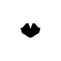 Gazellenpfote-Symbol. einfaches stil-tierschutzverein-poster-hintergrundsymbol. Designelement für das Logo der Marke Gazelle Paw. Gazellenpfote T-Shirt bedrucken. Vektor für Aufkleber.