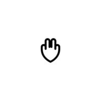 buddha hand ikon. enkel stil buddha religion Semester affisch bakgrund symbol. varumärke logotyp design element. t-shirt utskrift. vektor för klistermärke.