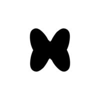 Schmetterlingssymbol. Einfaches Schönheitssalon-Poster-Hintergrundsymbol. schmetterling markenlogo gestaltungselement. Schmetterling T-Shirt bedrucken. Vektor für Aufkleber.