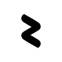z-Symbol. einfaches stilplakat z firmenhintergrundsymbol. z-Markenlogo-Designelement. z T-Shirt-Druck. Vektor für Aufkleber.