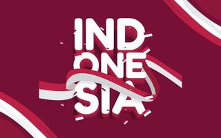 Banner-Design-Vorlage für den Unabhängigkeitstag von Indonesien vektor