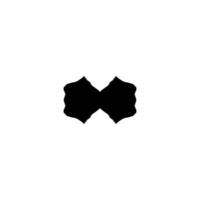 Fliege-Symbol. einfaches Stil-Mann-Modeplakat-Hintergrundsymbol. Fliege Textrahmen. Fliege-Logo-Design-Element. T-Shirt-Druck mit Fliege. Vektor für Aufkleber.